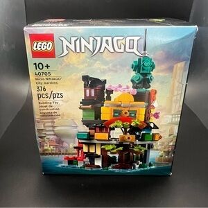 Retired LEGO Micro NINJAGO City Gardens 40705 – VIP Exclusive – New Sealed